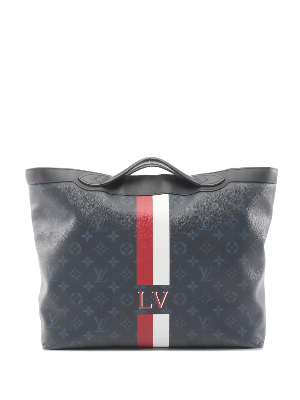 Louis Vuitton Pre-Owned 2015 Ultralight Monogram striped tote bag - Blu