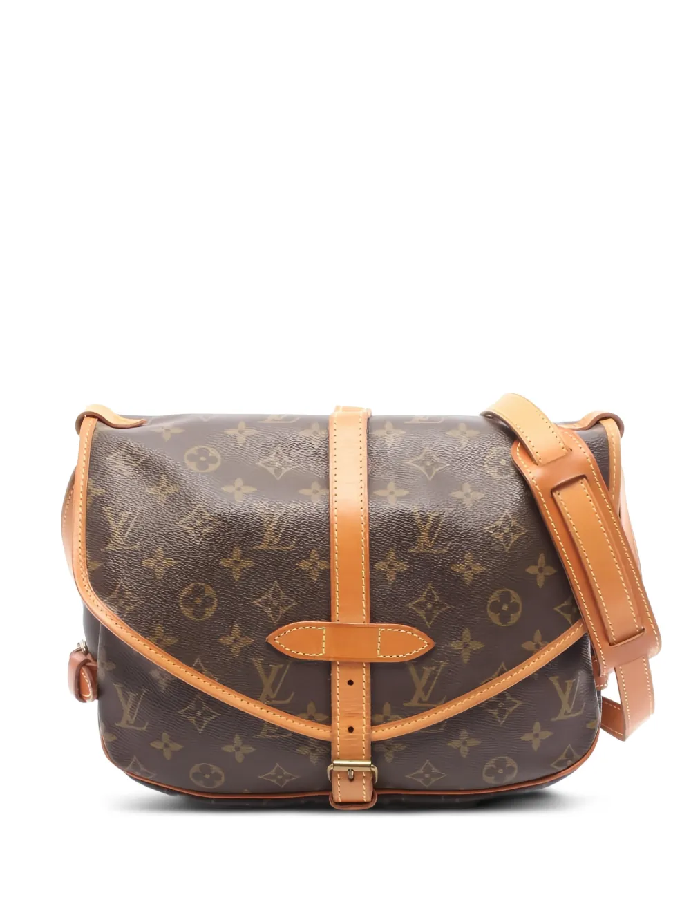 Louis Vuitton Pre-Owned 1992 30 Saumur monogram cross body bag - Marrone