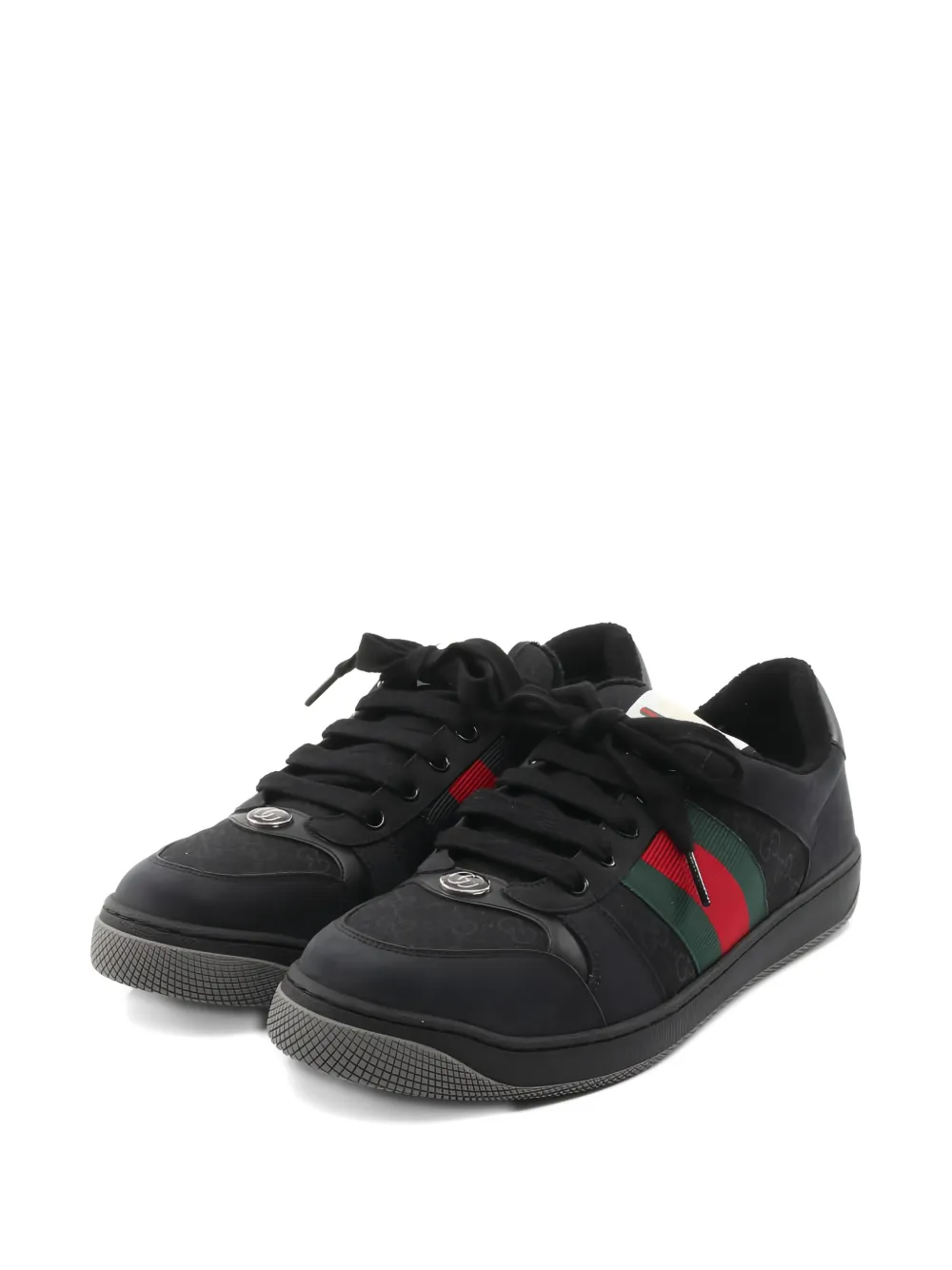 Gucci Pre-Owned 2010s Screener stripe sneakers - Nero