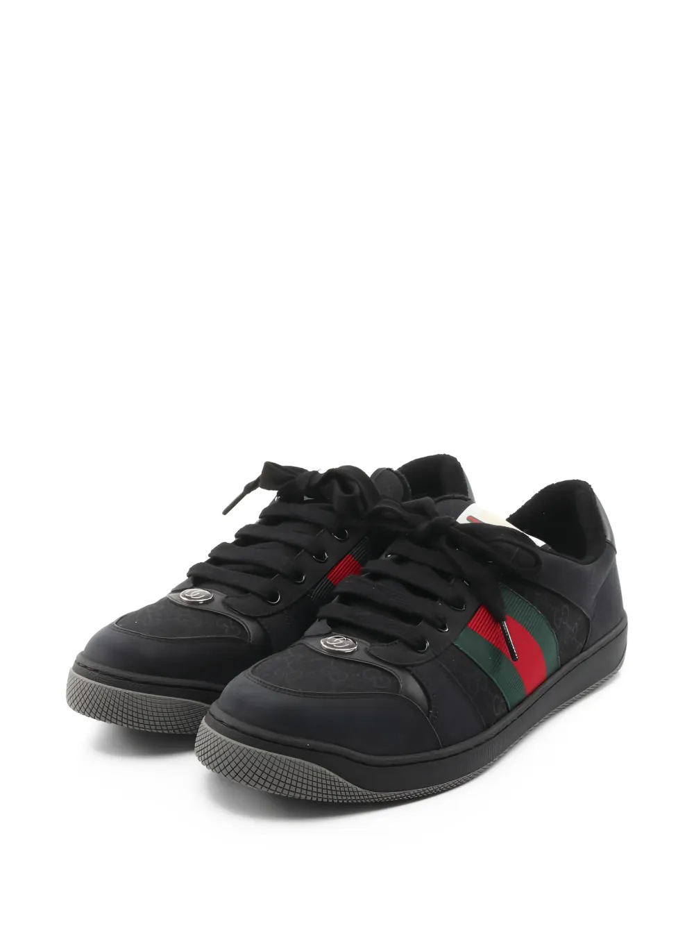 Gucci Pre-Owned 2010s Screener stripe sneakers - Nero
