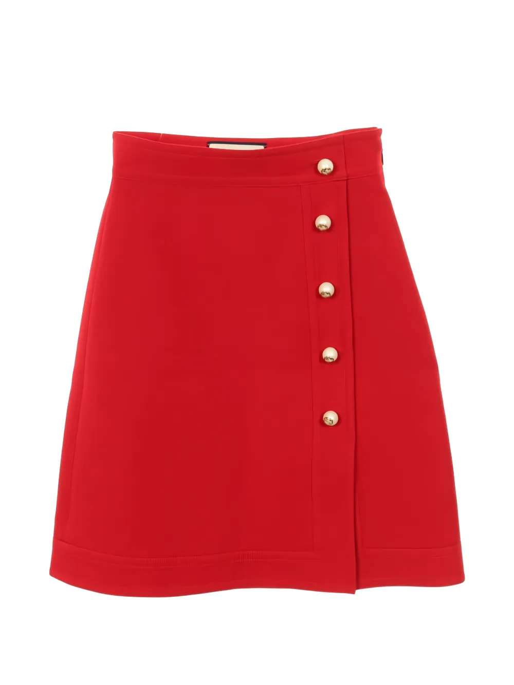 Gucci Pre-Owned 2010s pearl buttons mini skirt - Rosso