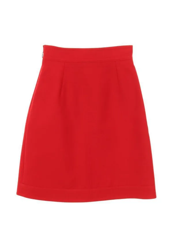 Gucci Pre-Owned 2010s Pearl Buttons Mini Skirt | Red | FARFETCH CA