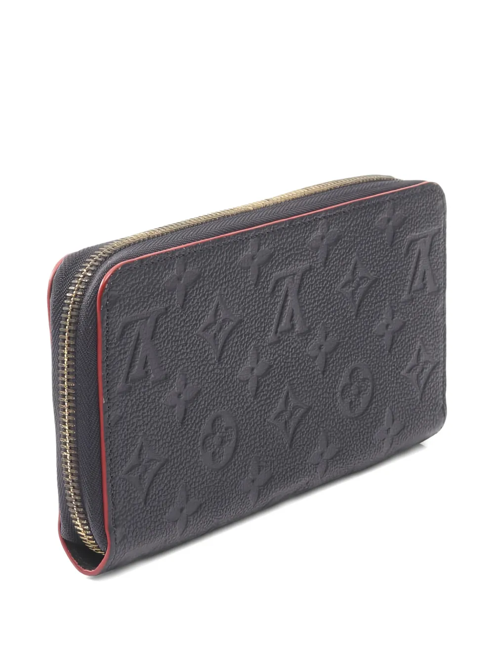  Louis Vuitton Pre-owned 2018 Monogram Empreinte Marine Rouge Zip Wallet - Blue 