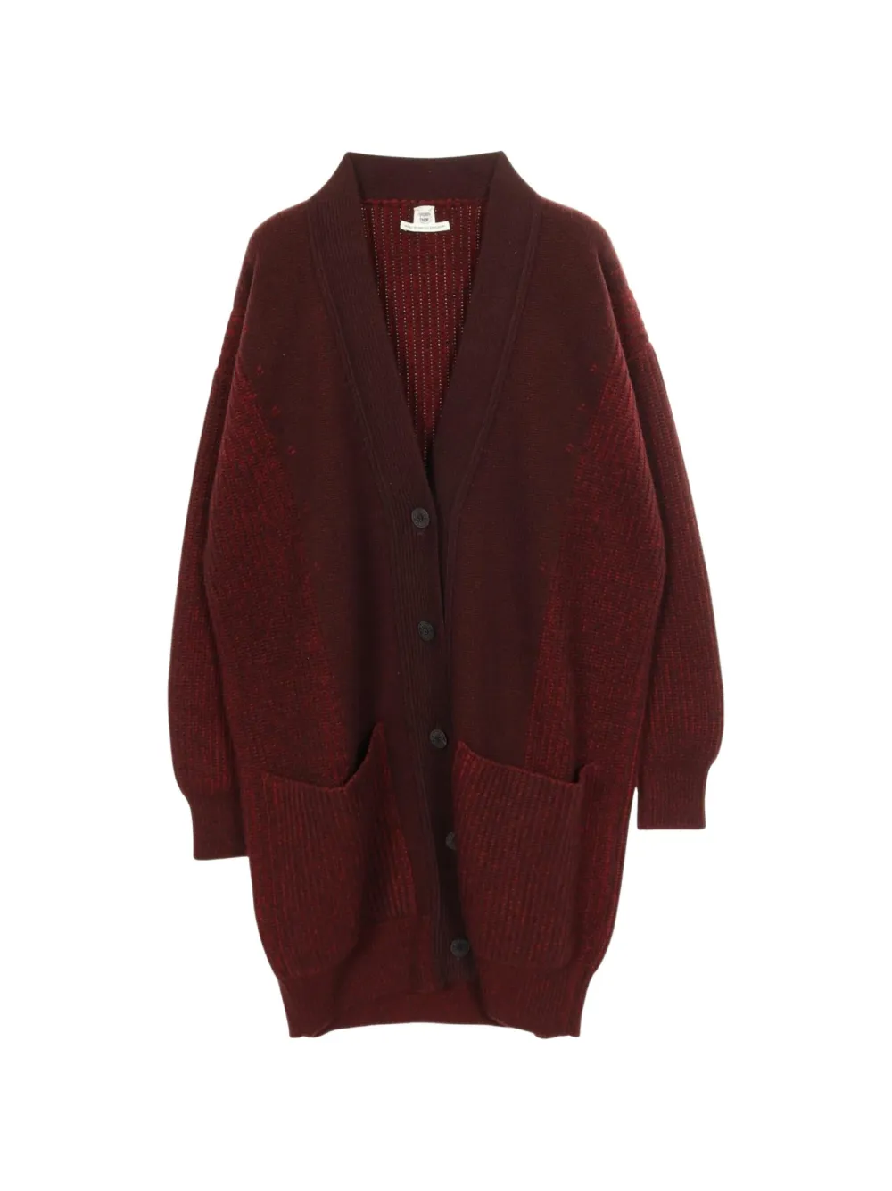 Pre-owned Hermes 2010s Long-sleeve Cardigan In Red