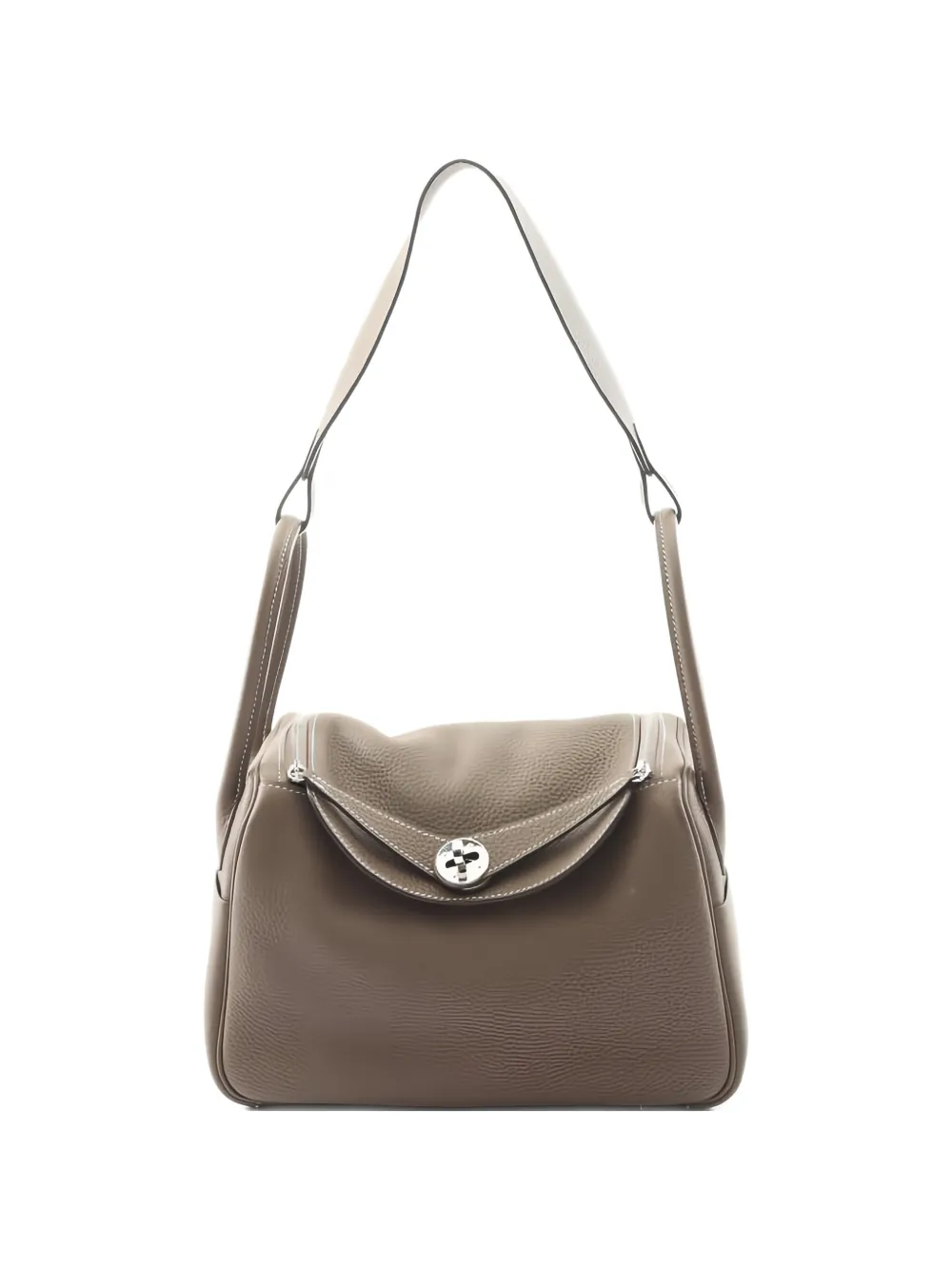 Hermès Pre-Owned 2019 26 Lindy leather shoulder bag - Toni neutri
