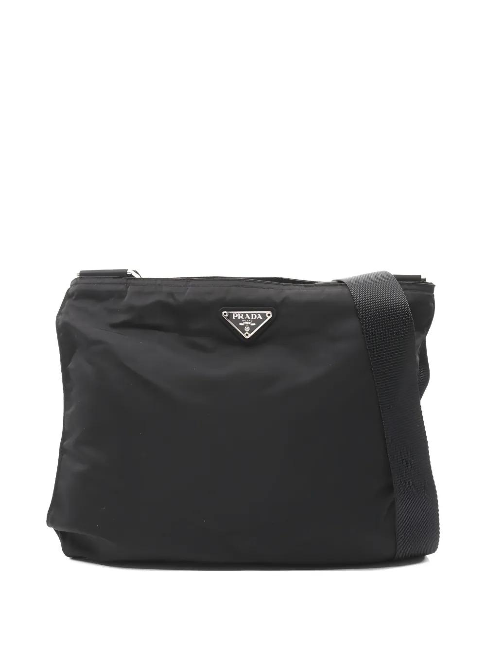 Prada Pre-Owned 2010s triangle-logo cross body bag - Nero