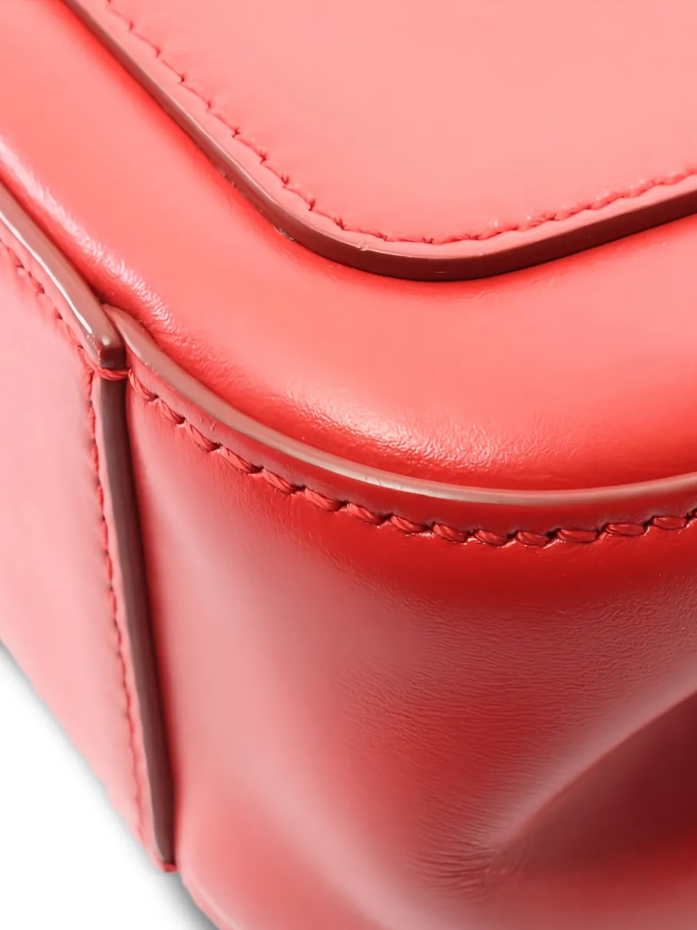  Chloé Pre-owned 10s Small Double Carry Leather Shoulder Bag - Red 
