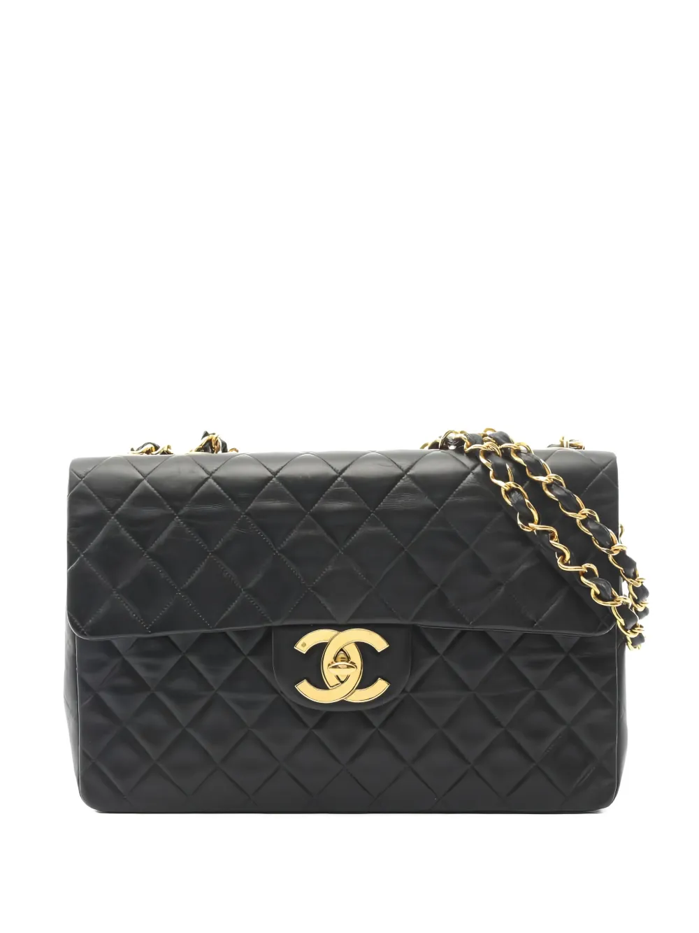 CHANEL Pre-Owned Borsa a spalla 34 Decamatelassé con catena 1994-1996 - Nero