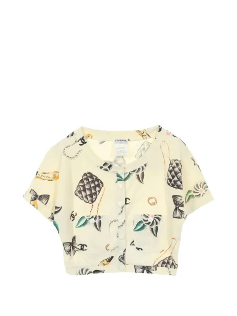 CHANEL Pre-Owned 1986-1988 Coco Mark buttoned shirt