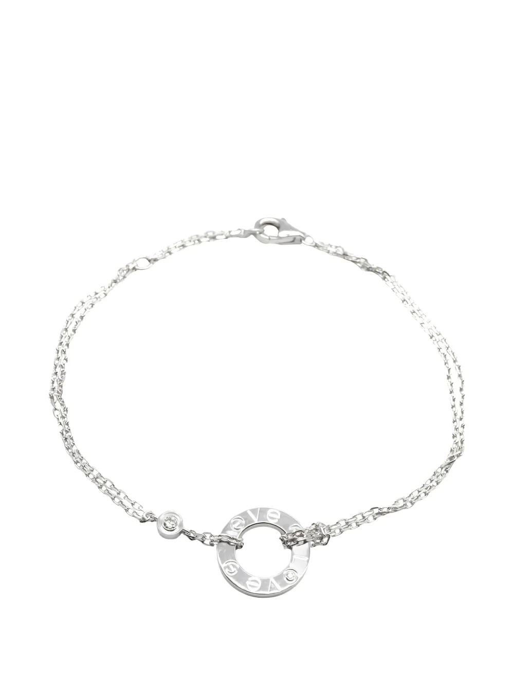 Cartier Love Circle diamond-embellishment bracelet - Argento