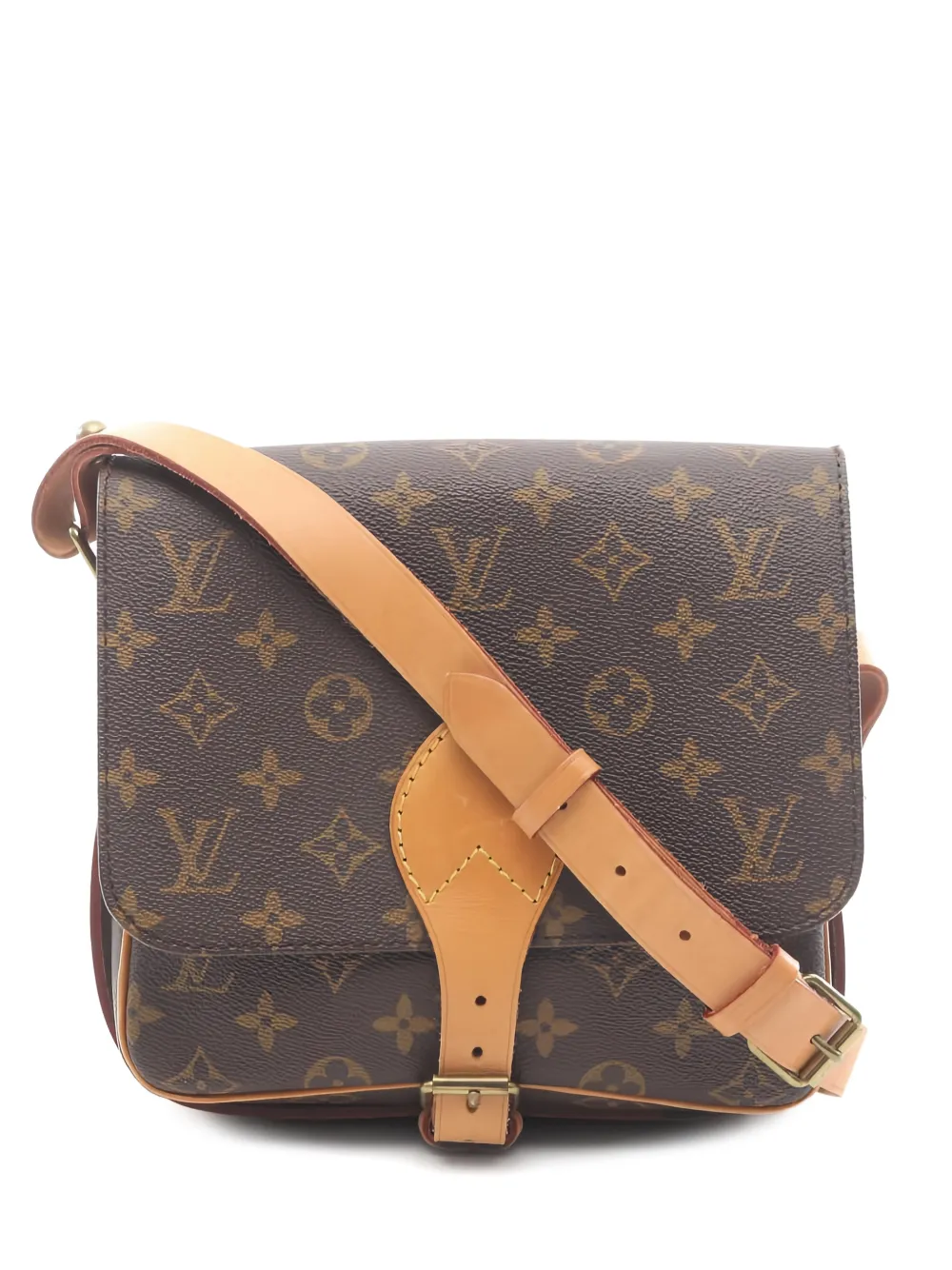 Louis Vuitton Pre-Owned 1985 MM Cartesier monogram shoulder bag - Marrone