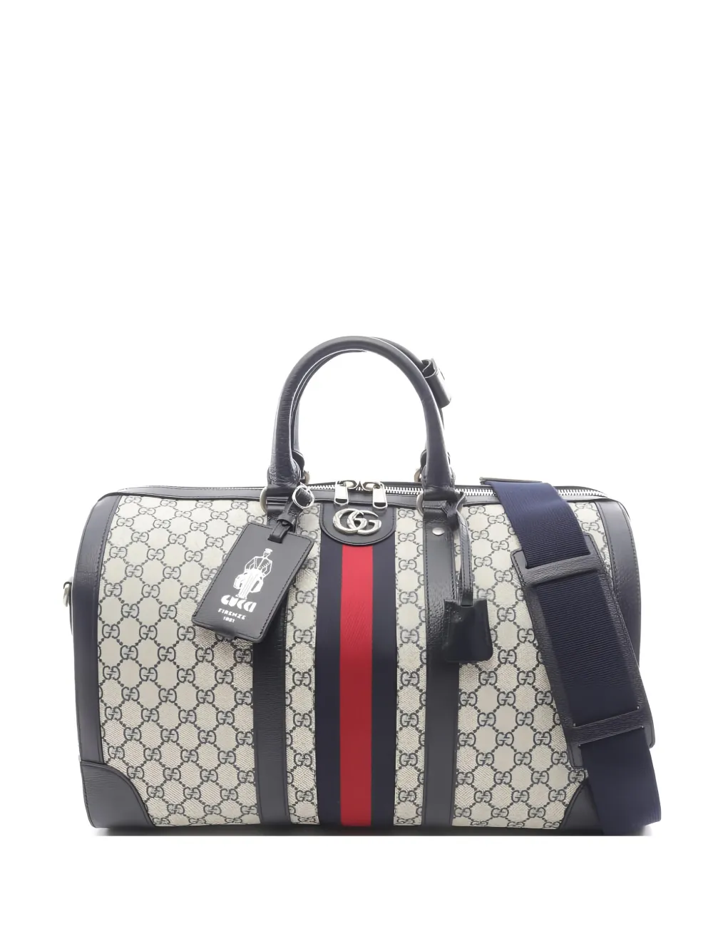 Gucci Pre-Owned Boston medium GG-supreme duffel bag - Toni neutri