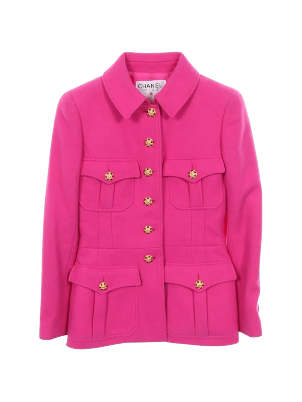 CHANEL Pre-Owned 1986-1988 coco mark gripoa button jacket - Rosa