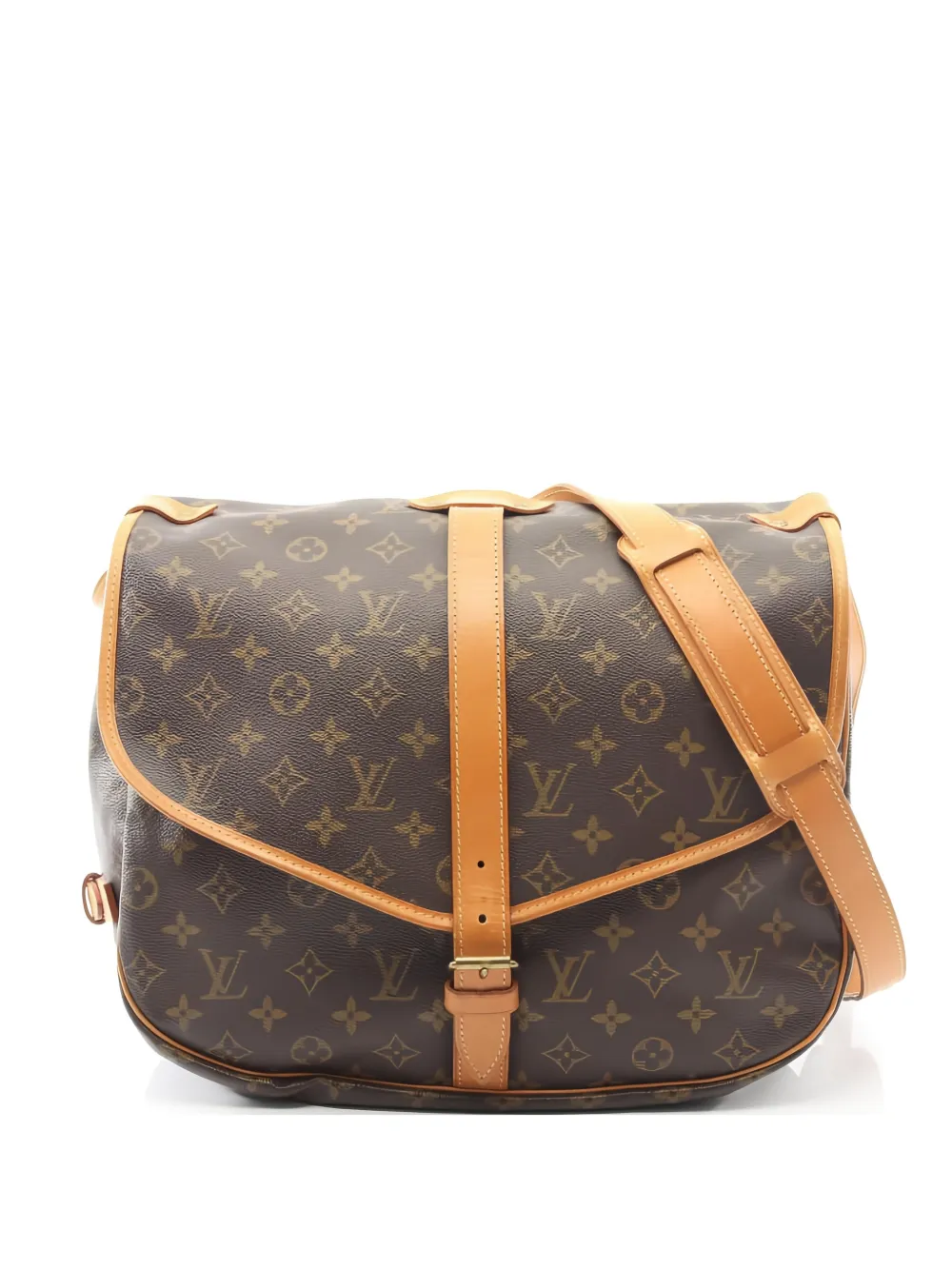 Louis Vuitton Pre-Owned 1990 35 Saumur Monogram shoulder bag - Marrone