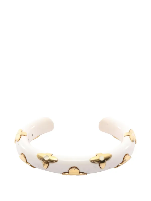 Louis Vuitton Pre-owned 2018 Monogram Jonck Daily Bracelet in White