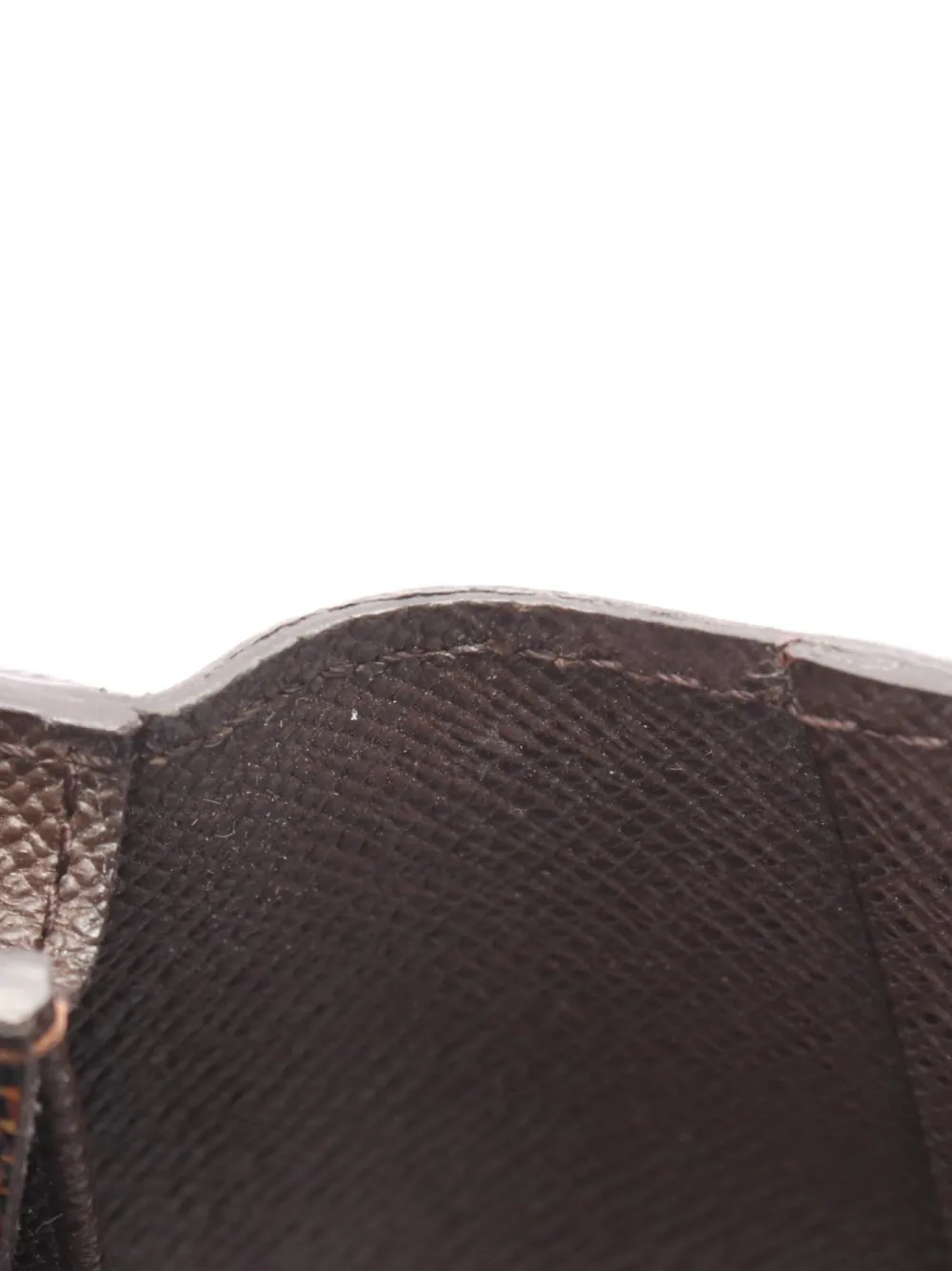 Louis Vuitton Pre-owned 2014 Damier Ebene Canvas Wallet in Brown, view 4
