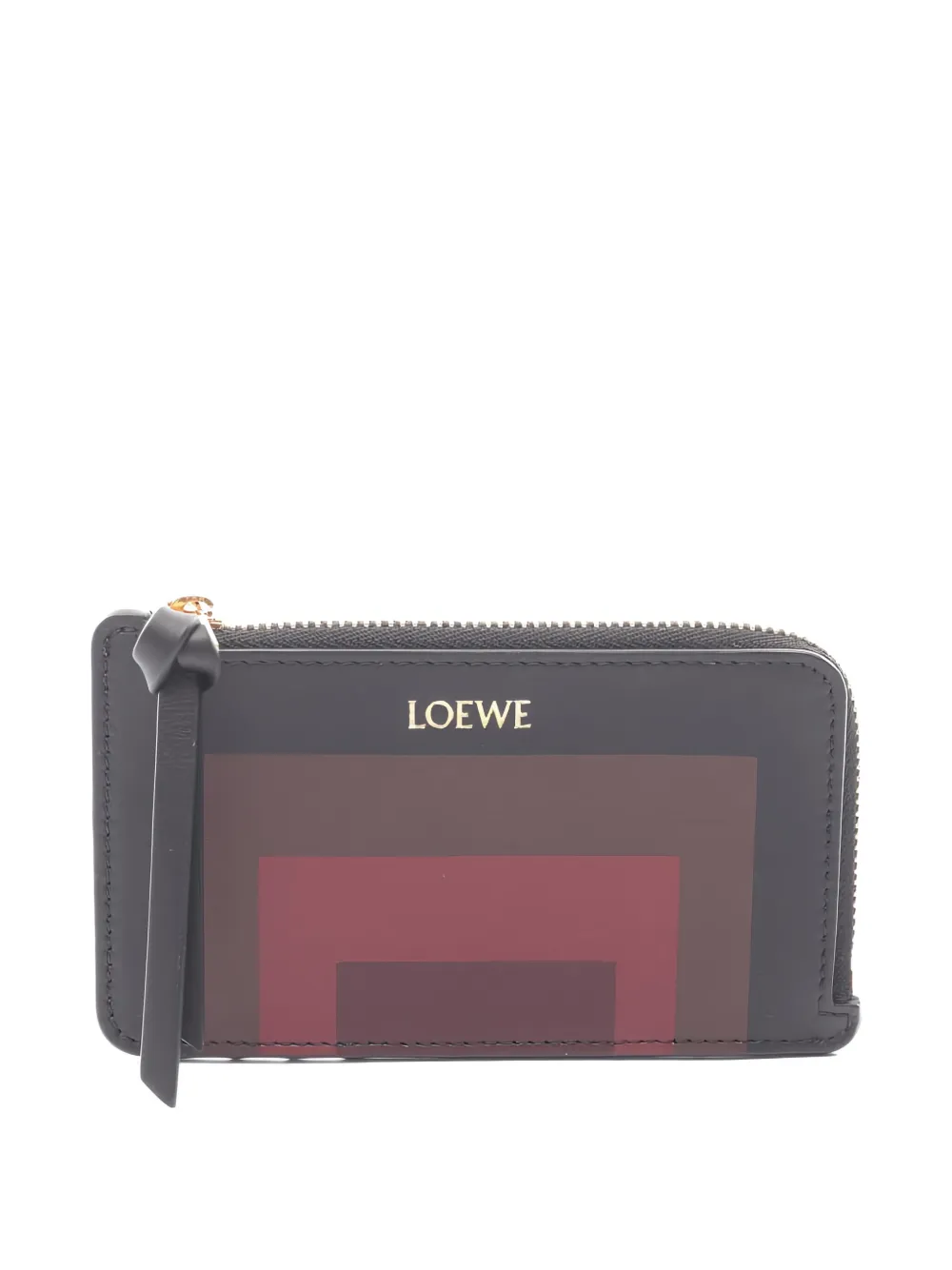 Pre-owned Loewe X Albers Leather Wallet In Black