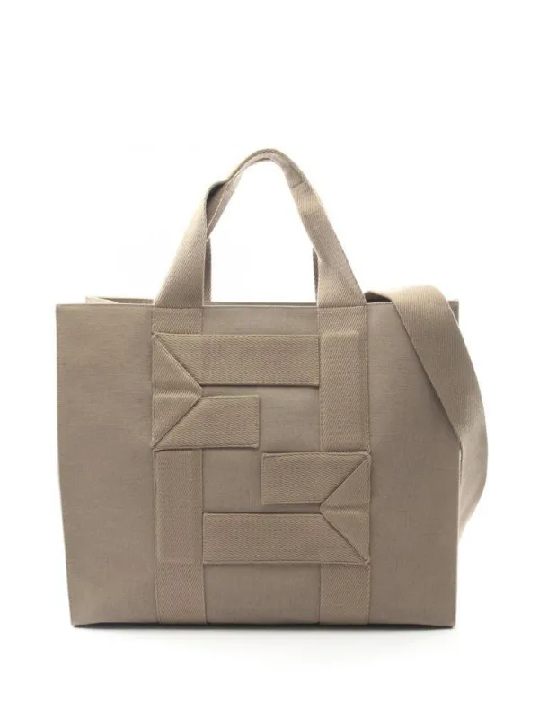 Fendi Pre-Owned 2way キャンバス ハンドバッグ | ニュートラル