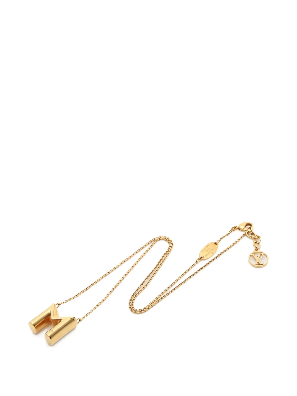 Louis Vuitton Pre-Owned 2020 LV＆ME initial pendant necklace - Oro