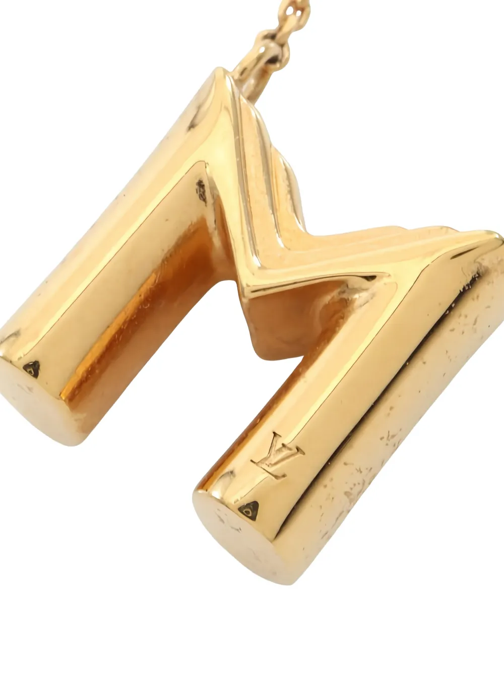 Louis Vuitton Pre-Owned 2020 LV＆ME initial pendant necklace - Oro
