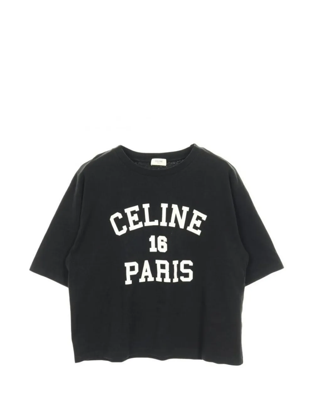 Celine Pre-Owned 2000s short-sleeve logo-print T-shirt - Nero