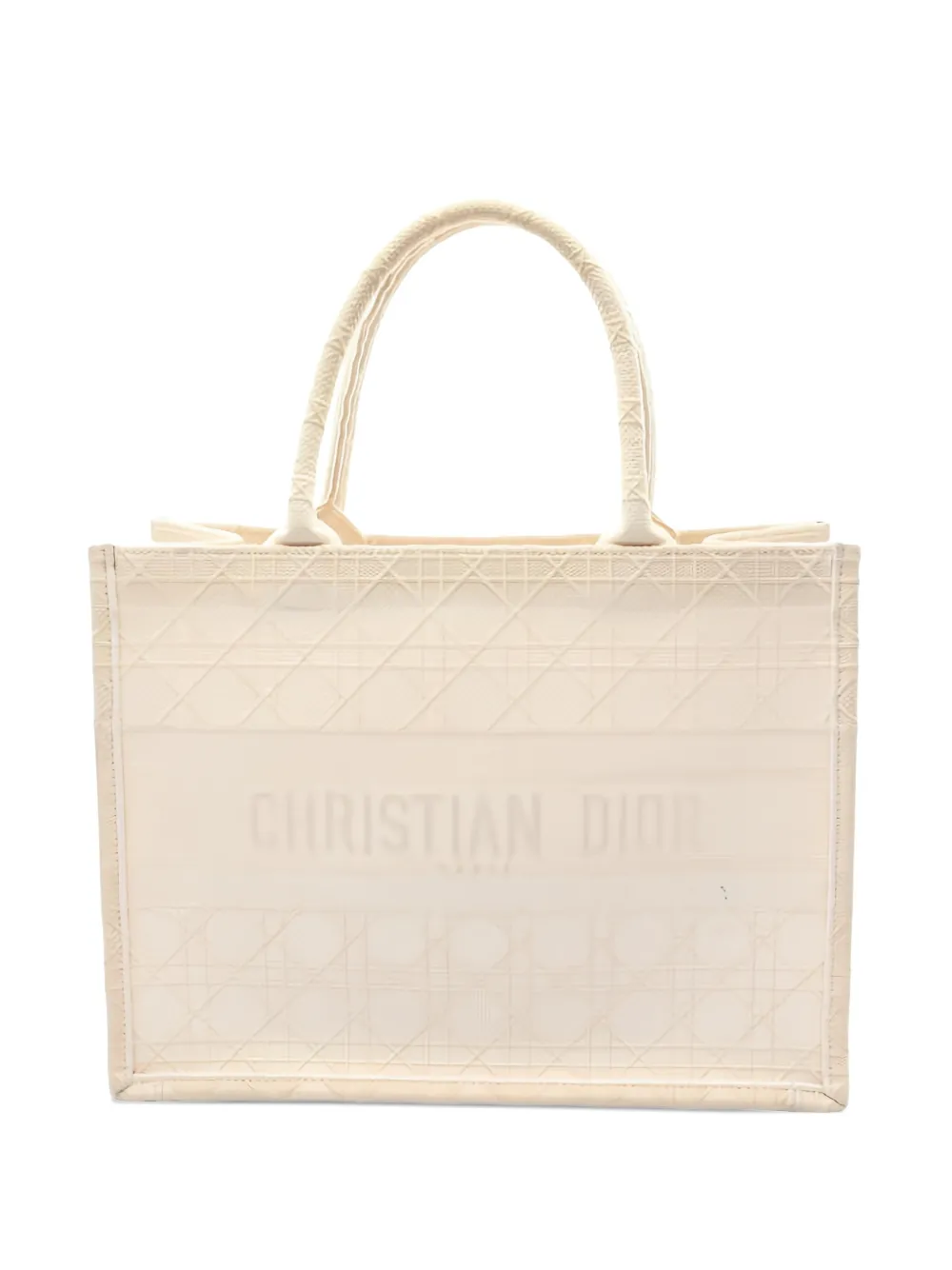 Christian Dior Pre-Owned 2000s Medium canvas book tote bag - Toni neutri