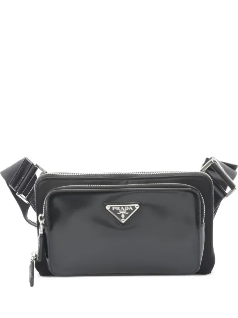 Prada Pre-Owned 2010s re-nylon leather belt bag