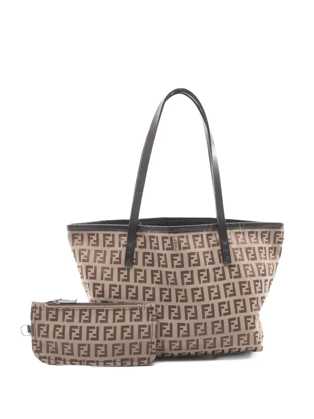 Fendi Pre-Owned 2000s Zucchino canvas shoulder bag - Toni neutri