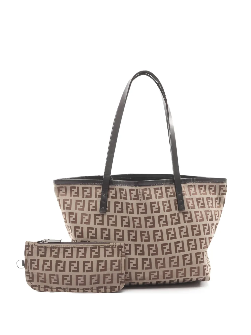 Fendi Pre-Owned 2000s Zucchino canvas shoulder bag - Toni neutri