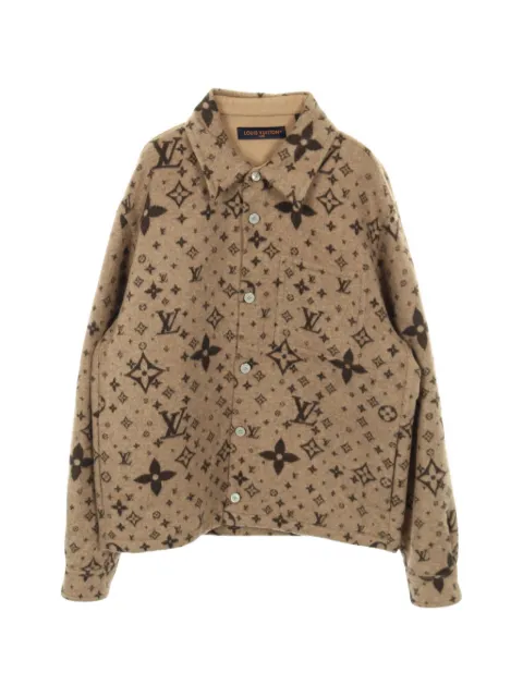Louis Vuitton Pre-Owned sobrecamisa con botones y monograma