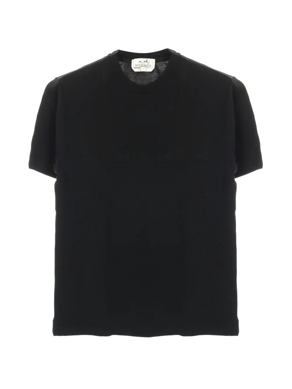 Hermès Pre-Owned 2010s embroidery pocket T-shirt - Nero