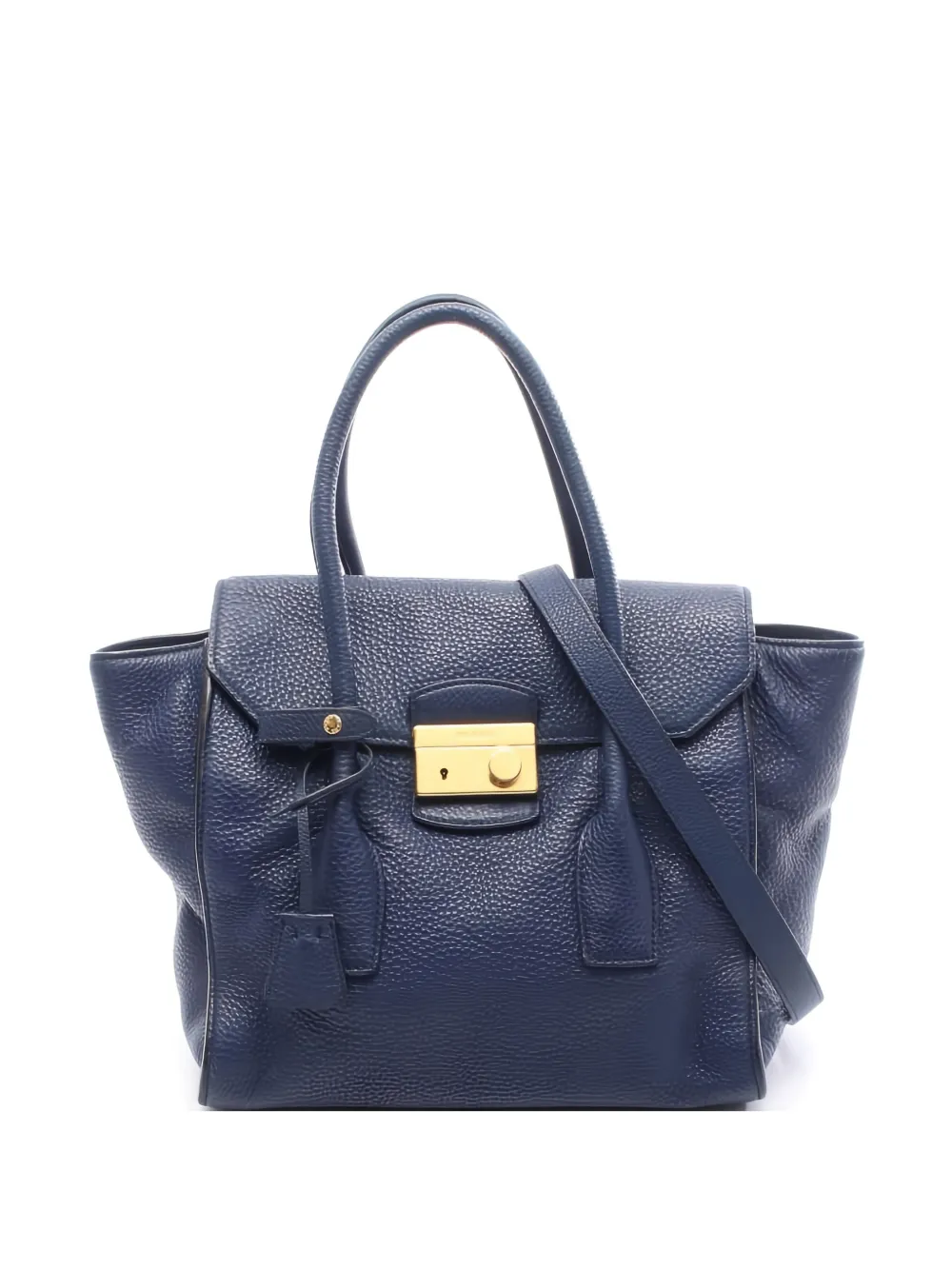Prada Pre-Owned 2000s leather 2-way tote bag - Blu