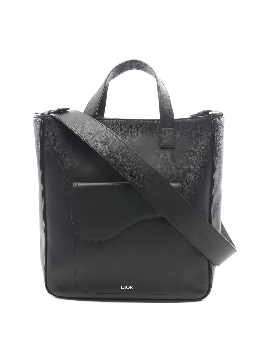 Christian Dior Pre-Owned 2010s saddle leather tote bag - Nero