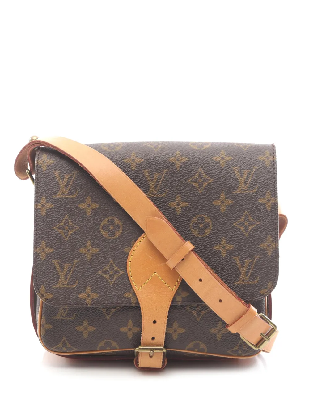 Louis Vuitton Pre-Owned 1985 Monogram Cartouchiere MM crossbody bag - Marrone