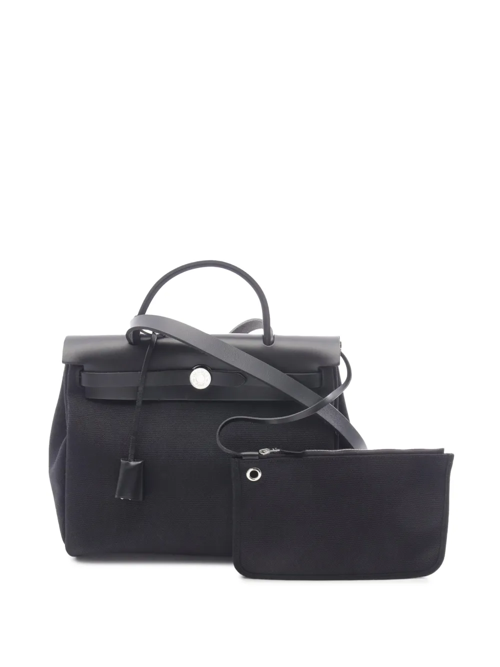 Hermès Pre-Owned 2023 Toile and Vache Herbag Backpack PM handbag - Nero