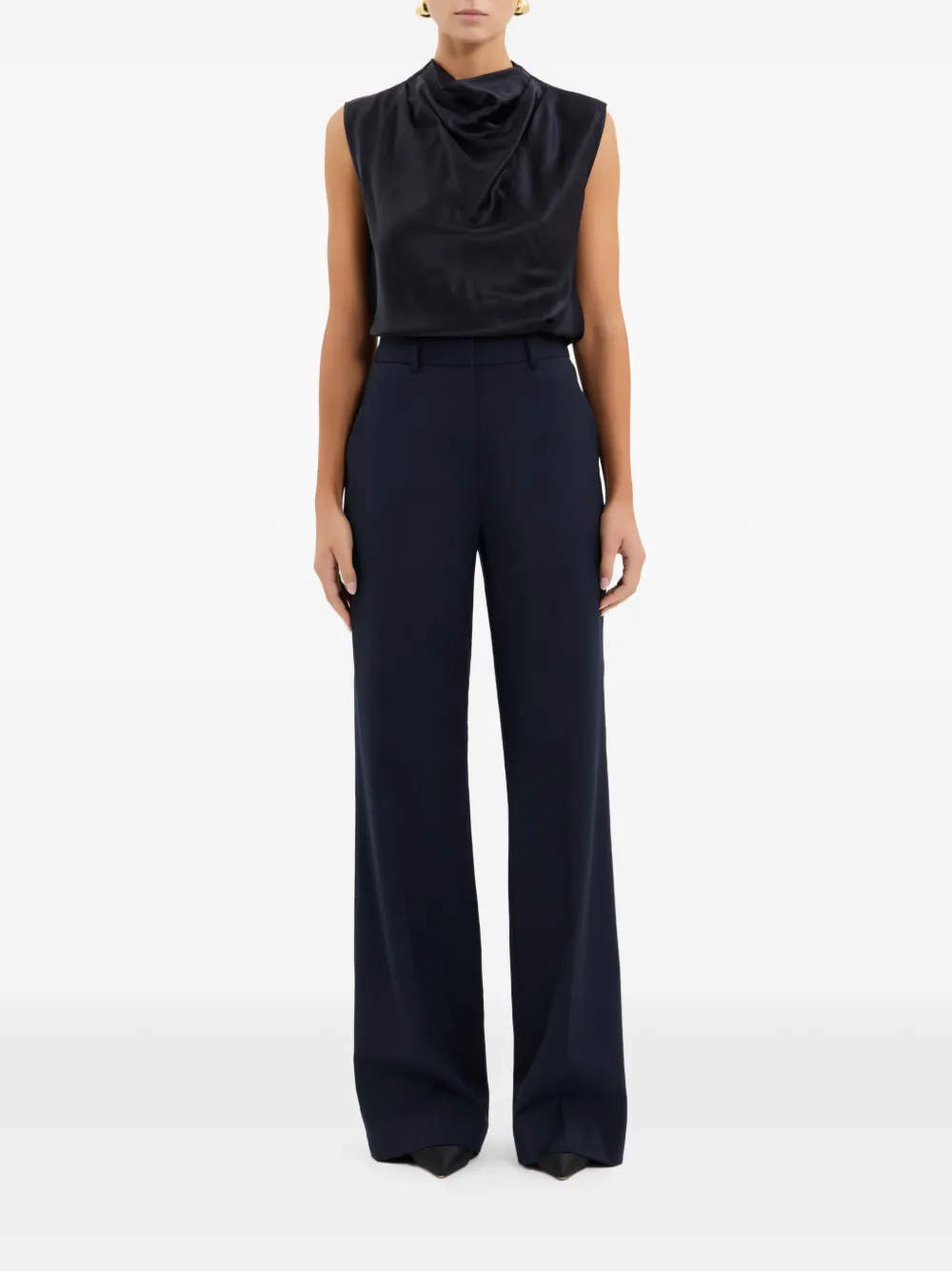 Rebecca Vallance Montague gedrapeerde top Blauw
