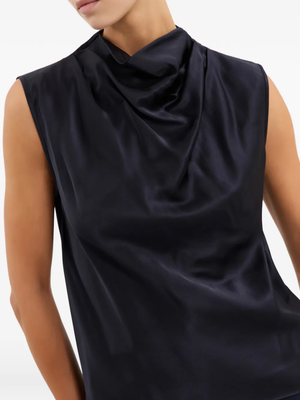 Rebecca Vallance Montague gedrapeerde top Blauw