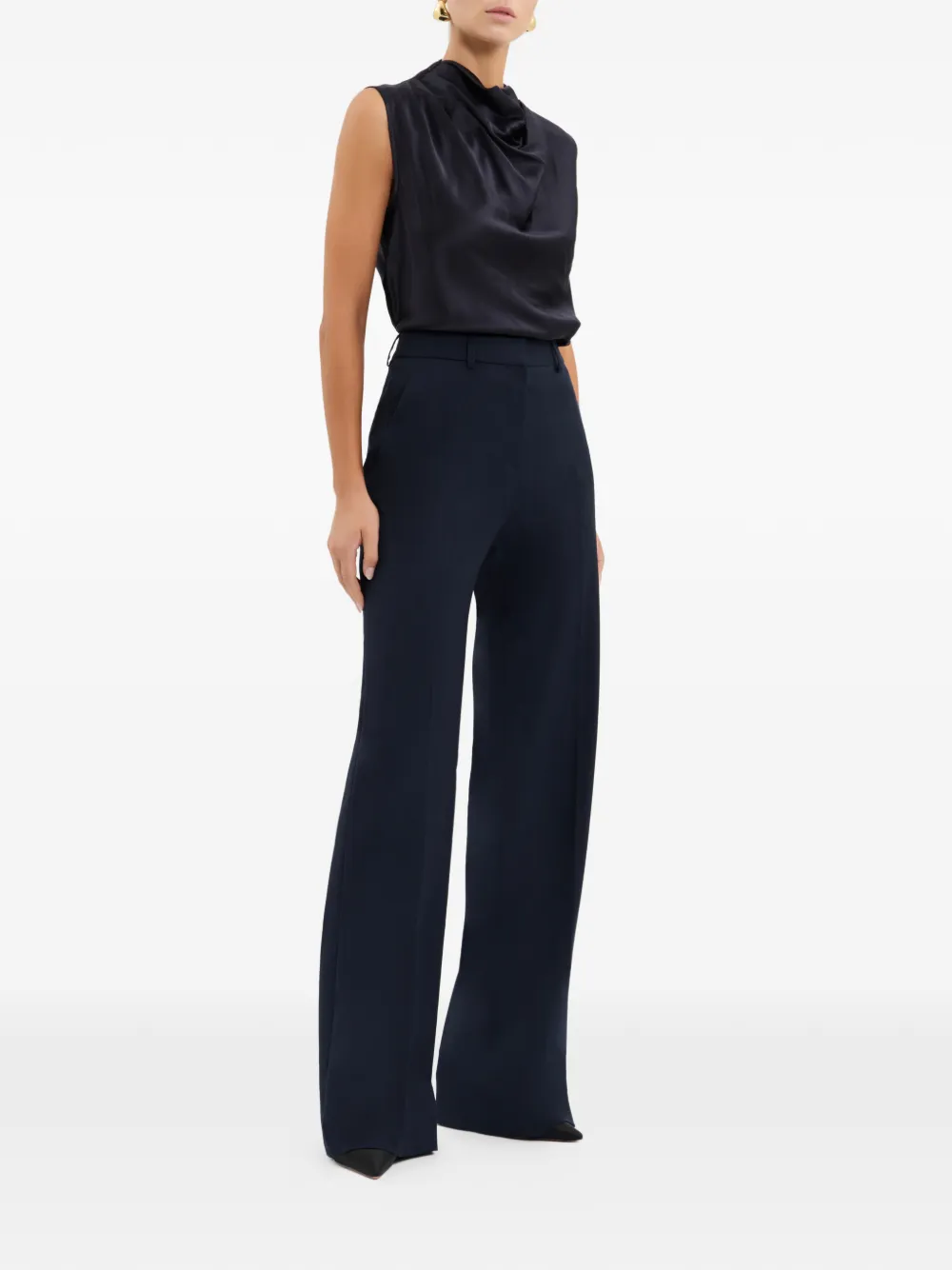 Rebecca Vallance Montague gedrapeerde top Blauw