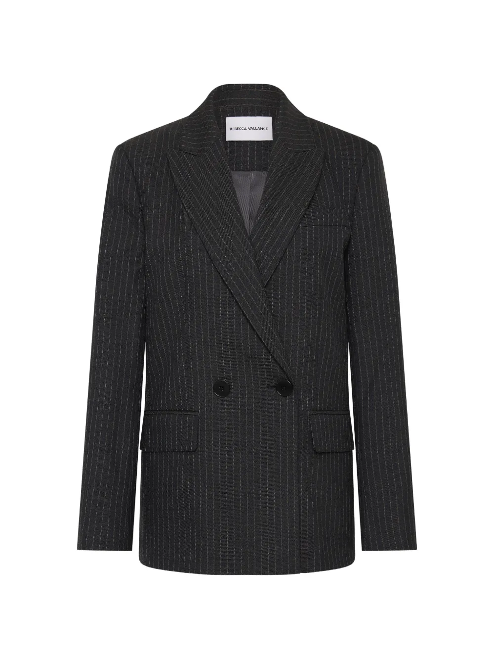 Rebecca Vallance Blazer Harri doppiopetto gessato - Grigio