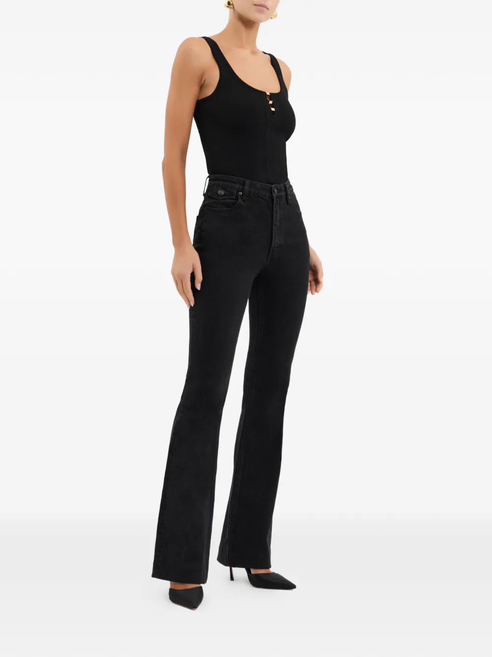 Rebecca Vallance Gisele flared broek Zwart