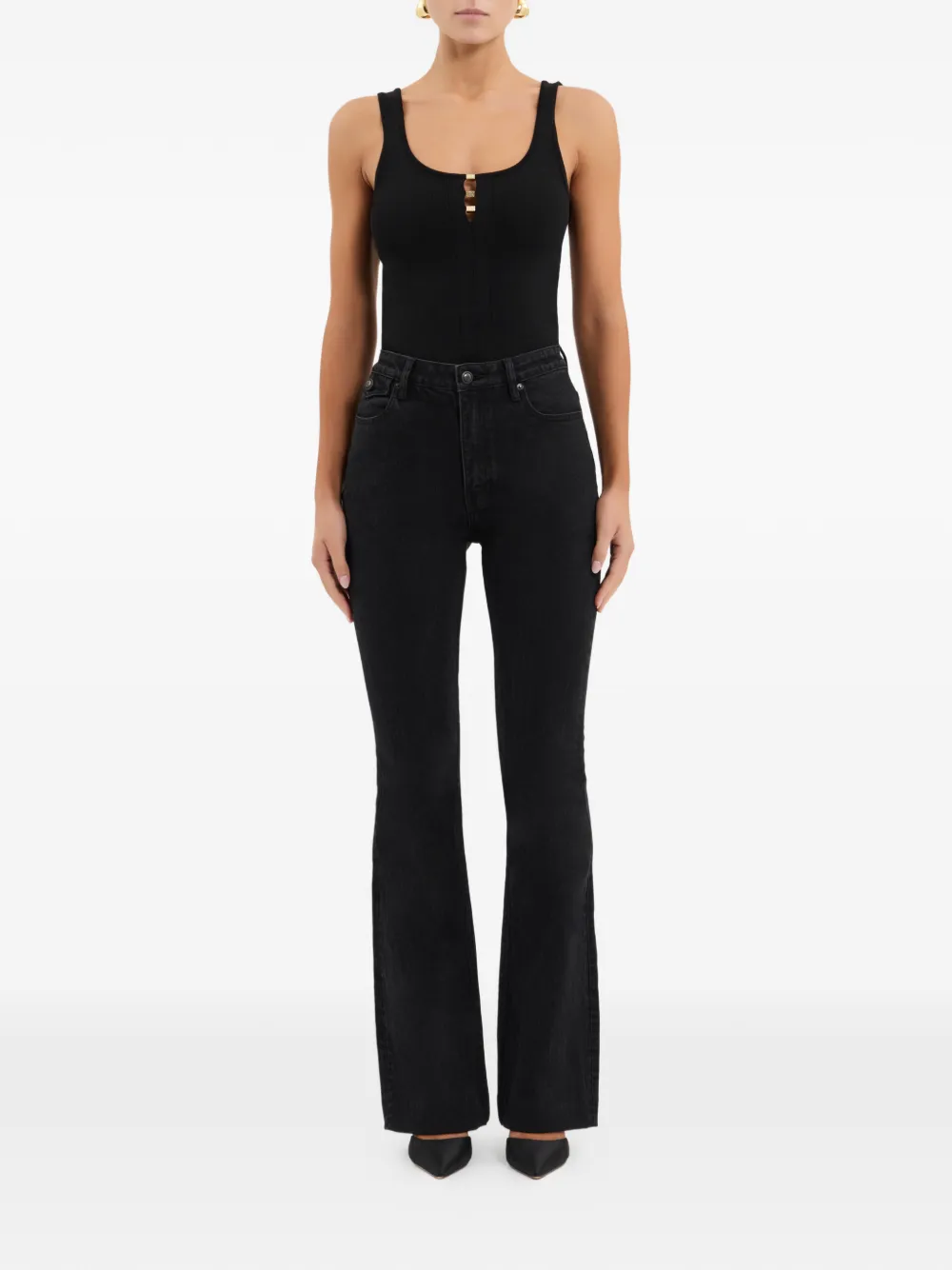 Rebecca Vallance Gisele flared broek Zwart