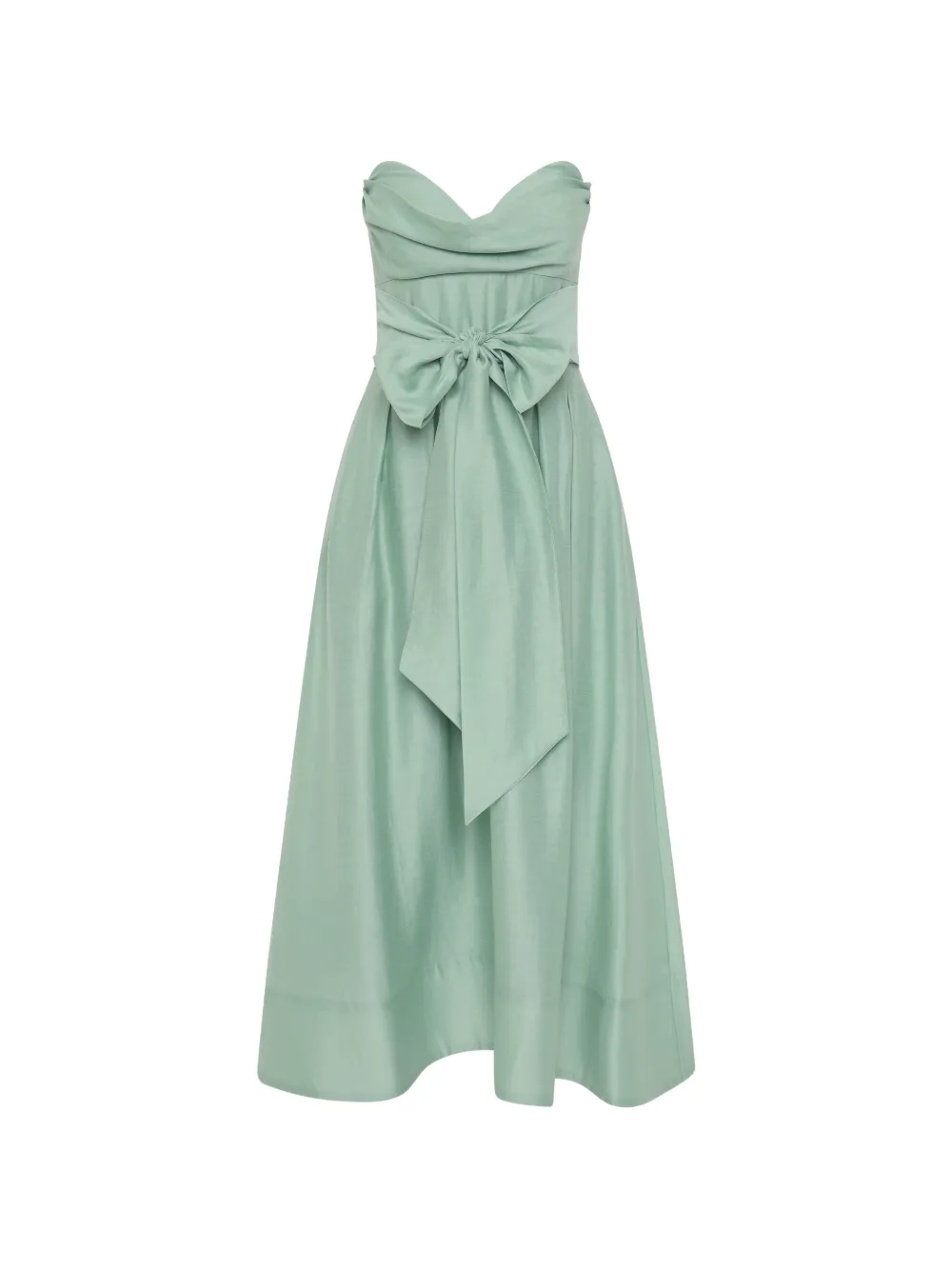 Rebecca Vallance Serenity strapless bow midi dress - Green