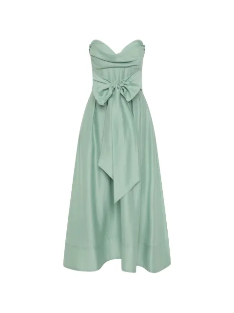 Rebecca Vallance Serenity strapless bow midi dress