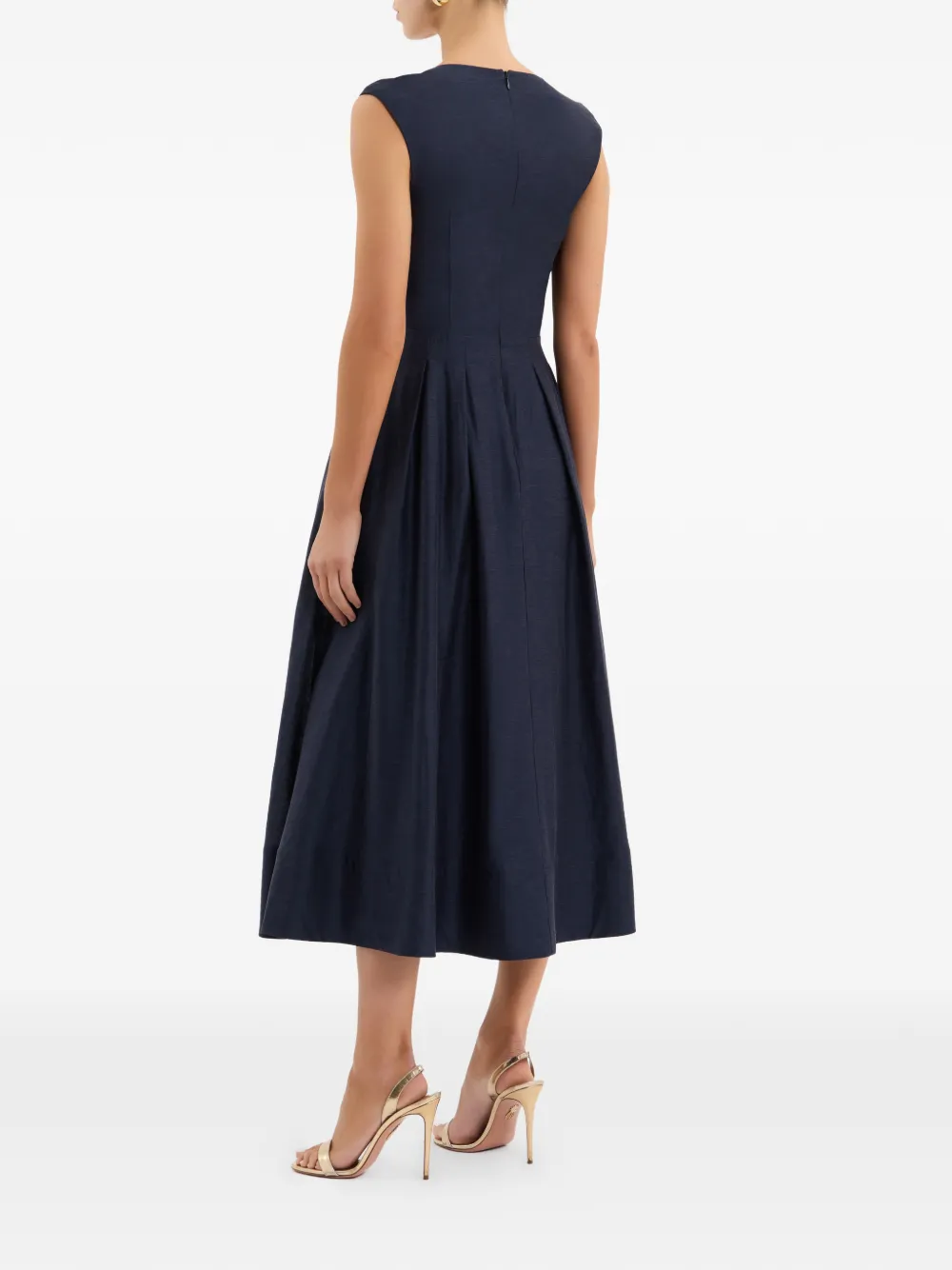 Rebecca Vallance Serenity midi-jurk met O-ring Blauw