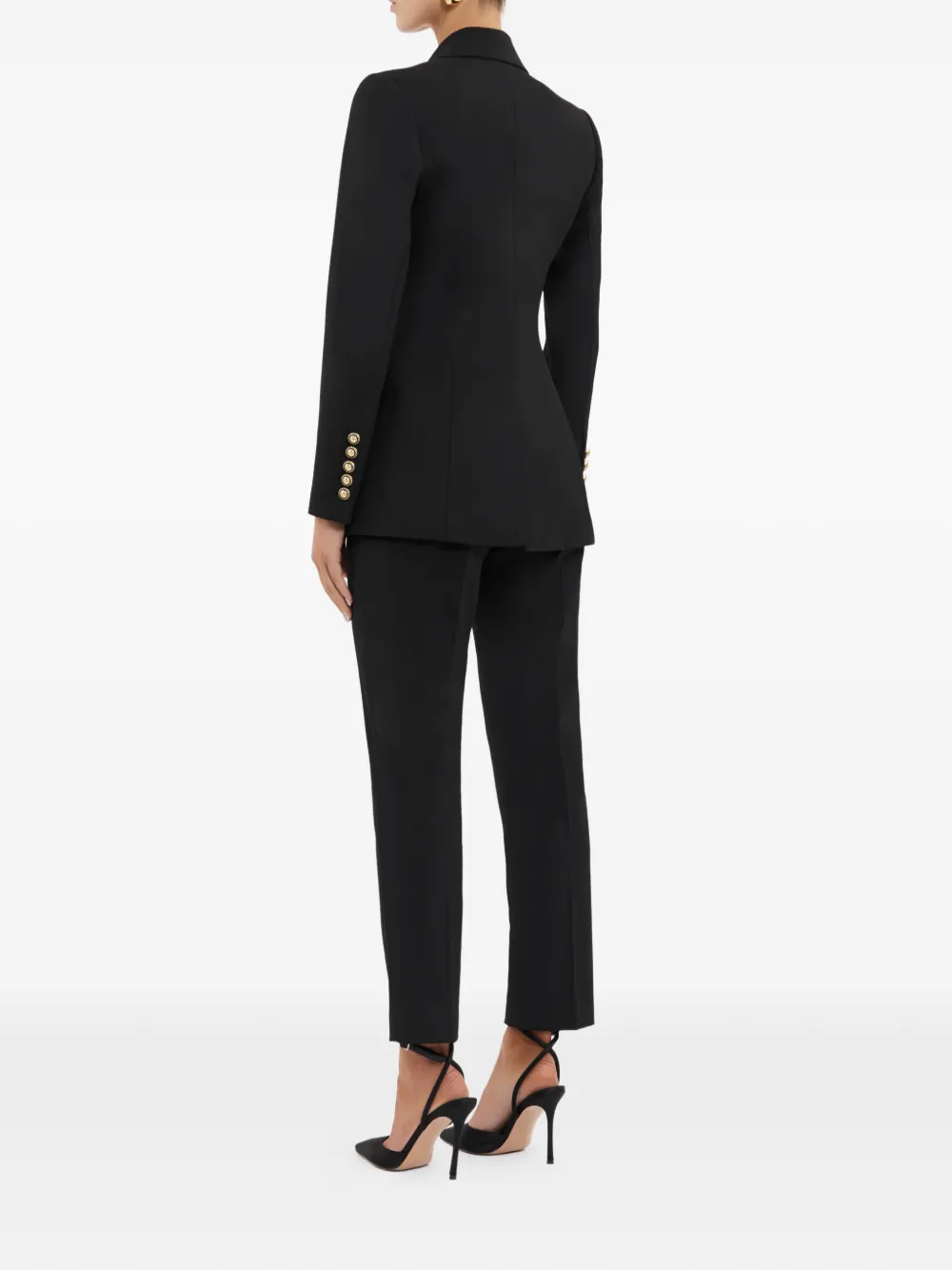 Rebecca Vallance Millicent blazer met dubbele rij knopen Zwart