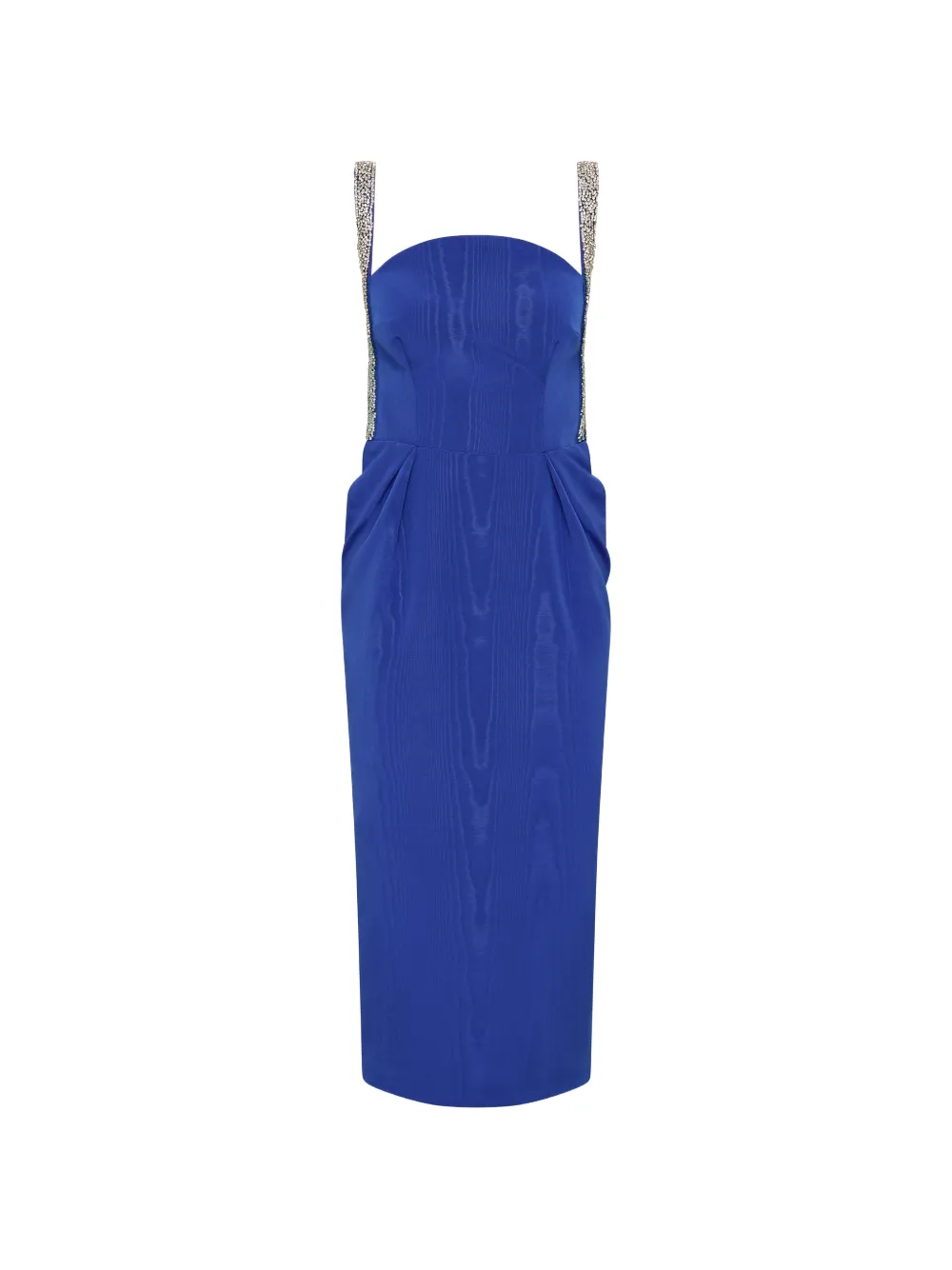 Rebecca Vallance Abito midi con spalline decorate - Blu