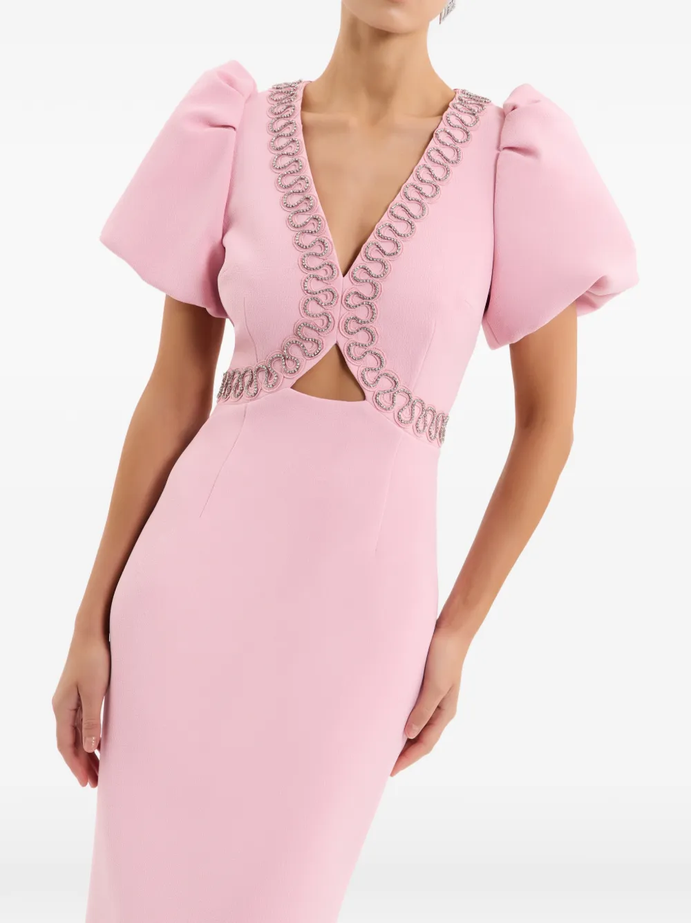 Cava Embellished Midi Dress