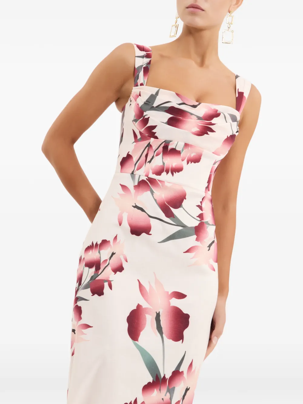Rebecca Vallance Linnea maxi-jurk met bloemenprint Roze