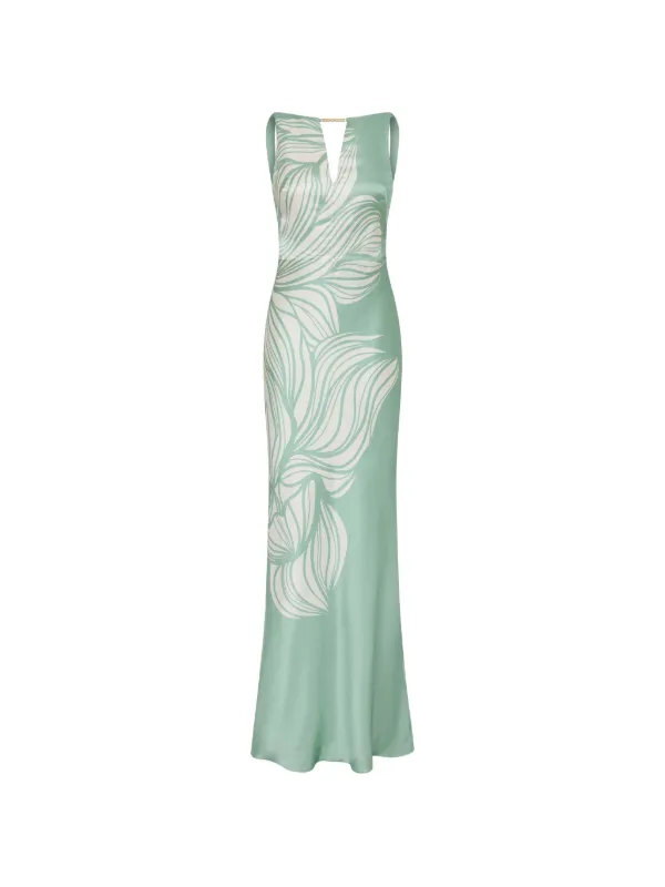 Rebecca Vallance Lalisa Floral-print Maxi Dress in Green