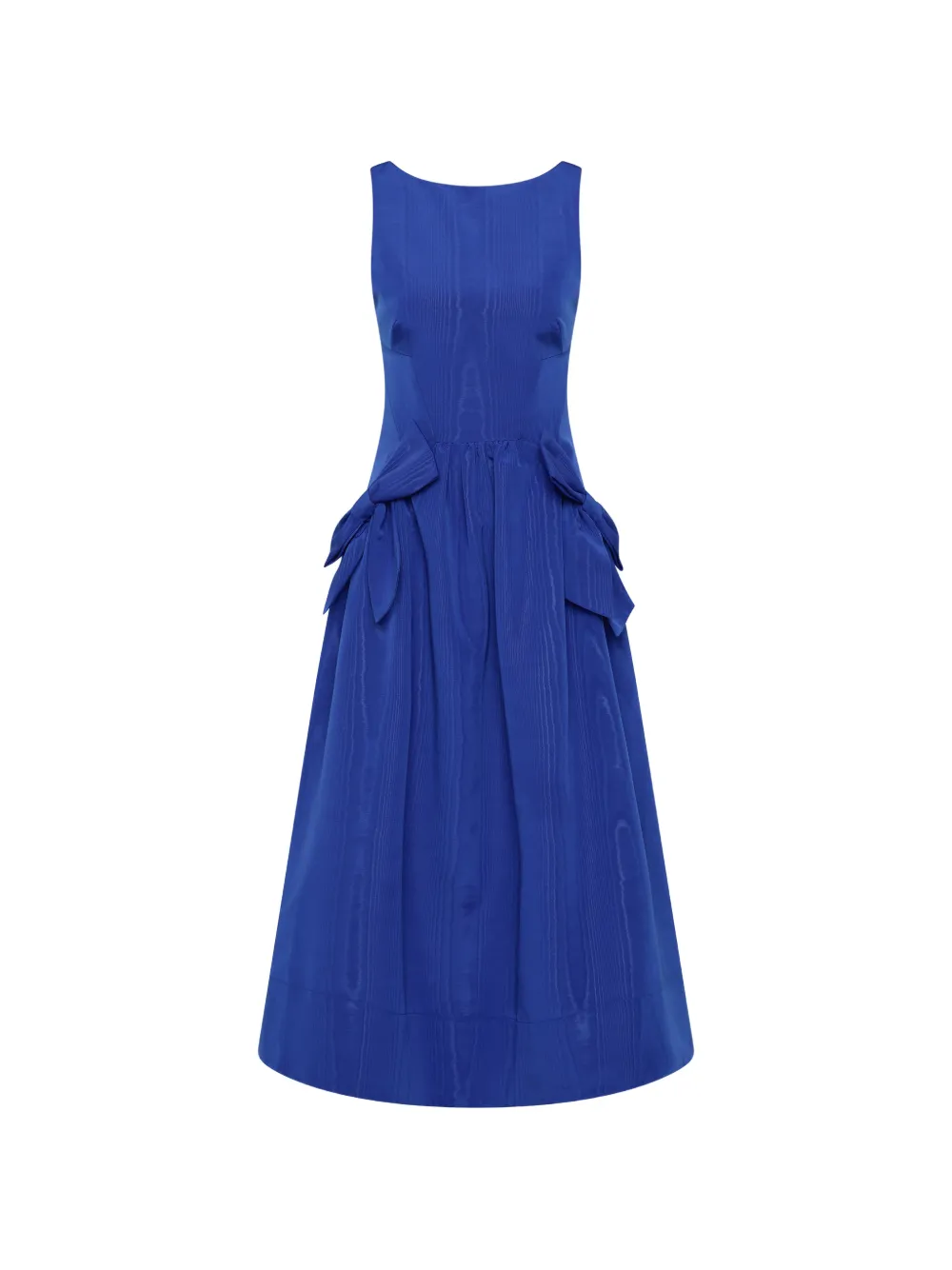 Rebecca Vallance Abito midi Teles con fiocco - Blu